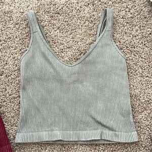Small green Bella seamless top